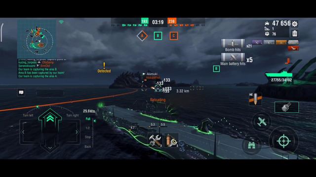 World of Warships Blitz | INDOMITABLE cv gameplay смотреть онлайн