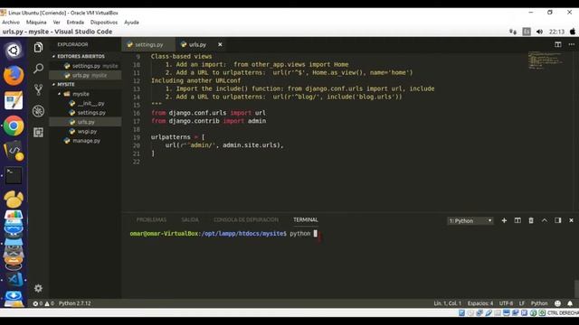 Iniciando el servidor en Django | Python смотреть онлайн