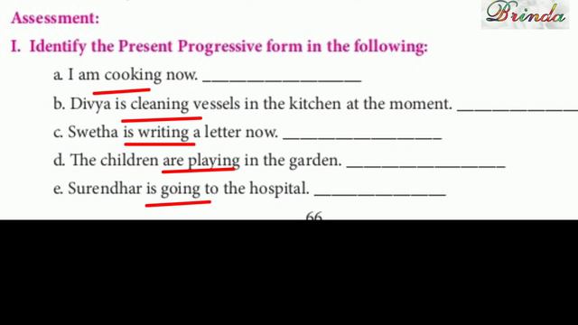 Class 7 worksheet 18 answer Refresher course Module English Tenses - present progressive @BRINDA смотреть онлайн