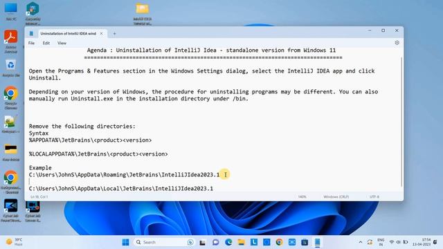 Complete Uninstallation of IntelliJ Idea - standalone version from Windows 11 смотреть онлайн
