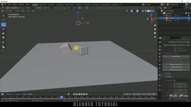 Jelly cubes softbody simulation | Blender 2.92 tutorial смотреть онлайн