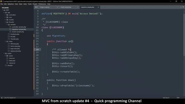 PHP MVC Framework from scratch | Update#4 | Source code included | Quick programming tutorial смотреть онлайн