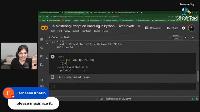 Mastering Exception Handling in Python - LIVE!! смотреть онлайн
