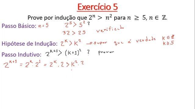Exercício Resolvido 05 - Indução Matemática - Turma UNIVESP смотреть онлайн