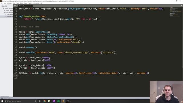 TensorFlow 2.0 Tutorial - Training the Model - Text Classification P3 смотреть онлайн