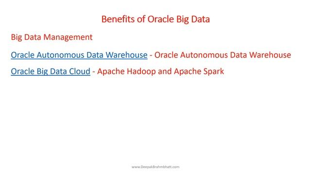 Benefits of Oracle Big Data смотреть онлайн