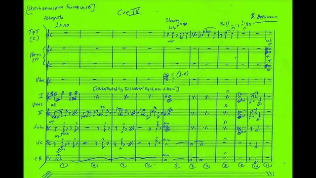 Cue IX Sketch series #40 [Bernard Herrmann] смотреть онлайн
