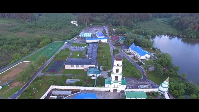 Раифский монастырь с высоты птичьего полета. смотреть онлайн