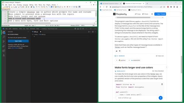 Coding With Perplexity AI: Python and Tkinter смотреть онлайн