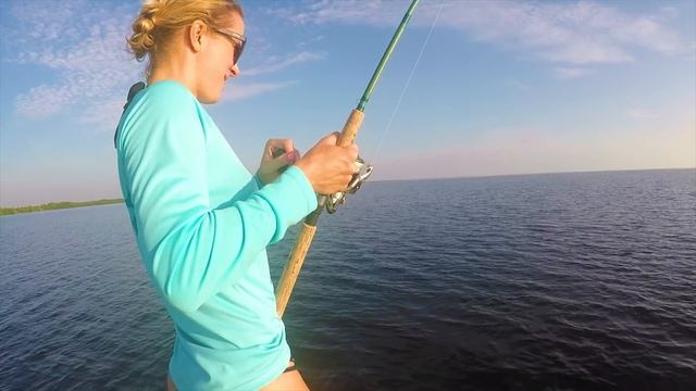 INCREDIBLE day Flats Fishing for HUGE Permit (CATCH & Release) смотреть онлайн