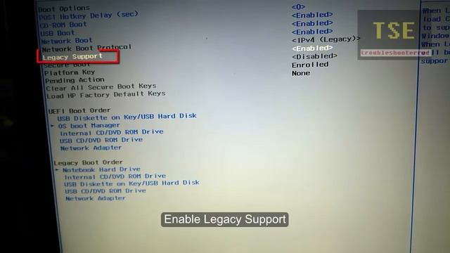 How To boot from USB drive in HP Pavilion Laptop - USB Boot Option (Legacy Support Enabled in BIOS) смотреть онлайн
