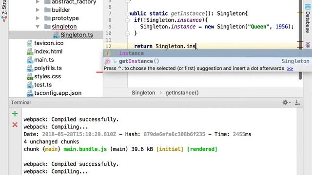 Урок 9. Шаблоны проектирования. Typescript. Одиночка. Практика смотреть онлайн