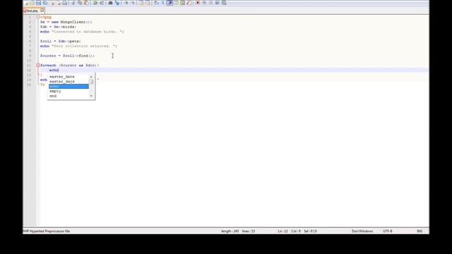 MongoDB Tutorial for Beginners - 22 - MongoDB PHP(3/5) смотреть онлайн