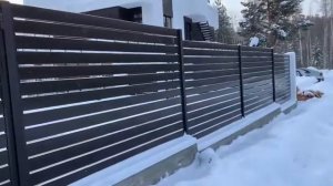 Забор-ранчо из металлического планкена