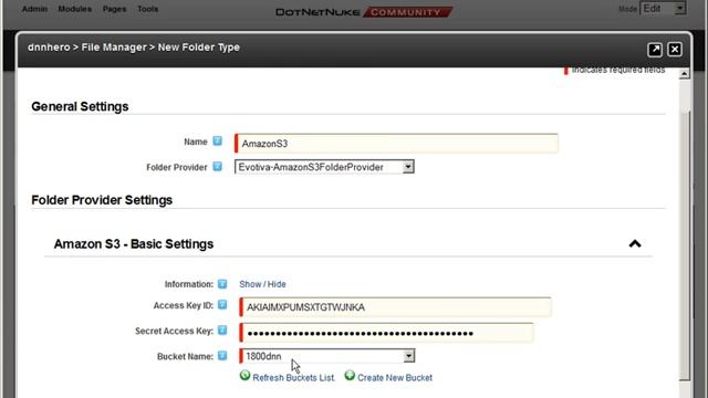 DNN Tutorial - A Folder Provider for Amazon S3, Windows Azure and Dropbox - part 1/2 - Video #280 смотреть онлайн