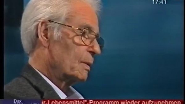 Sandra Maischberger interviewt Horst-Eberhard Richter