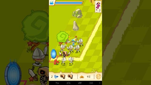 Fantasy Kingdom Defense Walkthrough Castle 1 Land of Greenia Hard смотреть онлайн