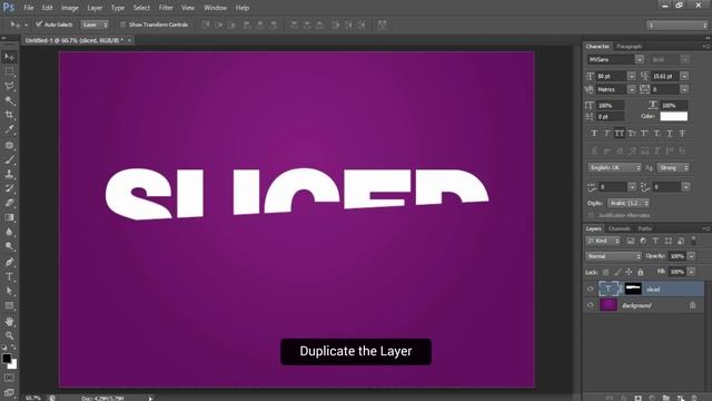 Sliced Text Effect in Photoshop | 1 Minute Tutorial | Photoshop Tutorial смотреть онлайн