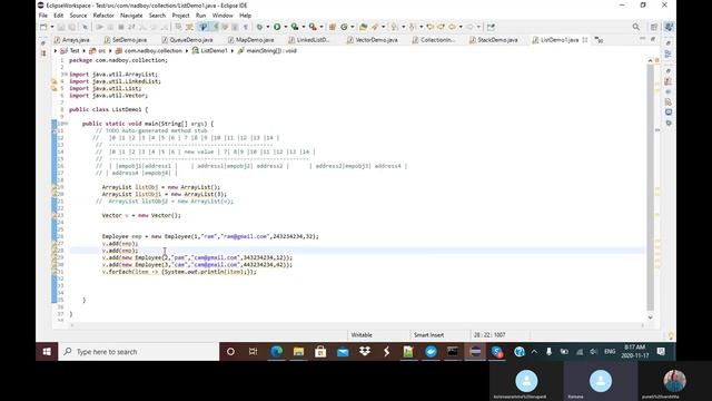 Collections Vector Stack LinkedList Set смотреть онлайн