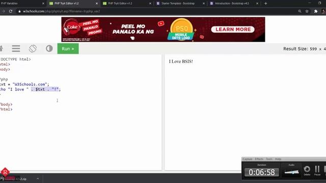 PHP Variables смотреть онлайн