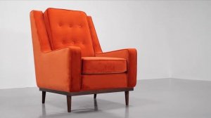 SK DESIGN Дизайнерское кресло Scott с глубокой посадкой