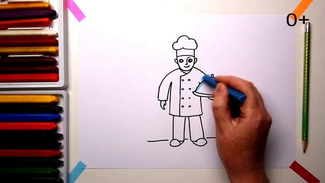 #какнарисовать #ПОВАР Уроки Рисования Для Детей #howtodraw #cook #drawforchildren смотреть онлайн