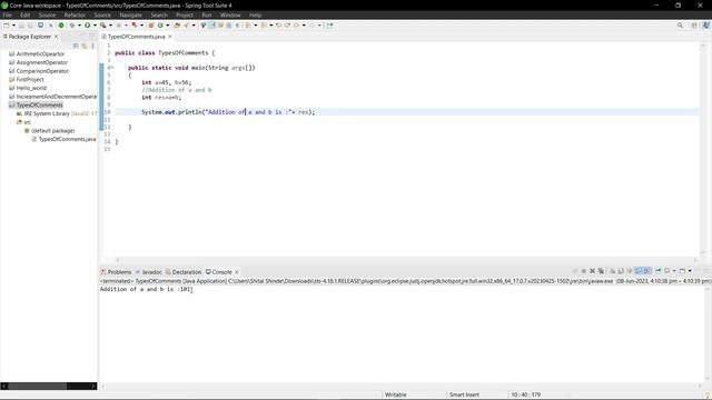 Comments in java | core java tutorials for beginners | Types of comments смотреть онлайн