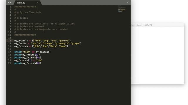Python - Tuples смотреть онлайн