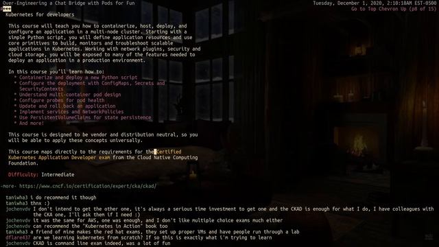 Over-Engineering a Chat Bridge with Pods for Fun #golang #kubernetes #coding #livestream смотреть онлайн