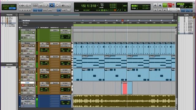 Pro Tools - YDB - Lead Part, Recording MIDI & Quantizing смотреть онлайн