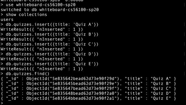 node js + mongo + mongoose cs5610 sp20 13110 смотреть онлайн