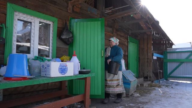 Women Live In Wild Forest Village Far From Civilization. Veps Nation Of Russia. How People Live