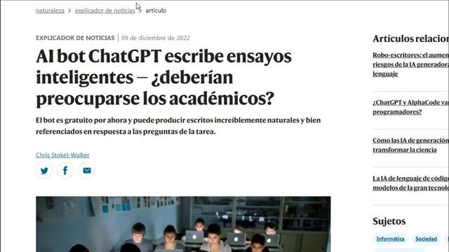 ¿Puede ChatGPT desafiar a google? GPT crea buenos artículos ¿Deberían las universidades preocuparse смотреть онлайн