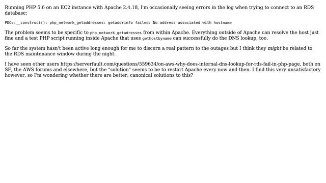 DevOps & SysAdmins: AWS EC2, Apache, PHP: php_network_getaddresses: getaddrinfo failed смотреть онлайн