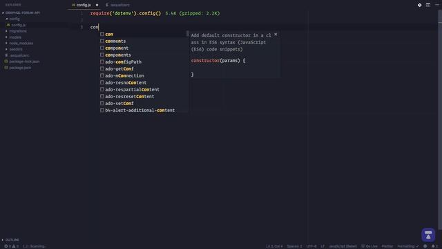 GraphQL from Ground Up - Installing and setting up Sequelize 03 смотреть онлайн