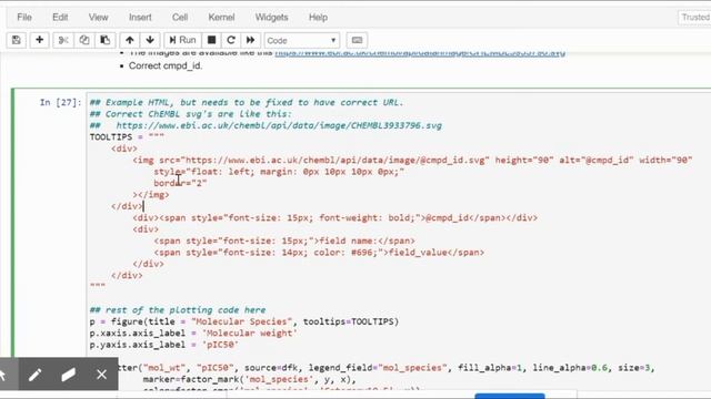 Dask dataframe & Bokeh Visualization | Tooltip | Panning | Image insertion | CHEMBL dataset смотреть онлайн