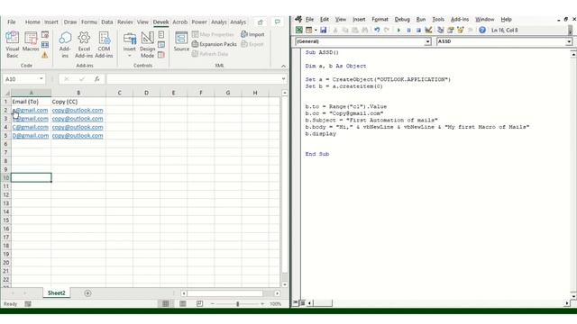 5. Excel Macros (VBA) - Automation of Outlook Mails смотреть онлайн