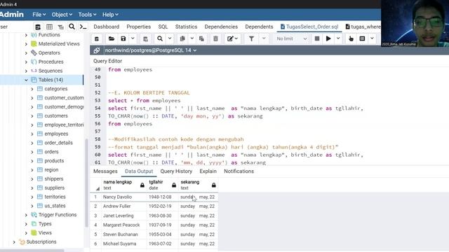 PostgreSQL Select & Order pada Database Northwind смотреть онлайн