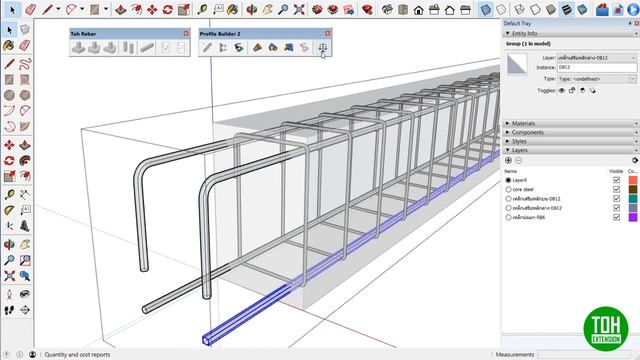PB2 and Toh Rebars | Extension for SketchUp смотреть онлайн