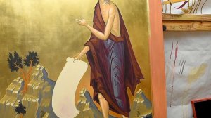 Как делать пробел одежд на иконах ?