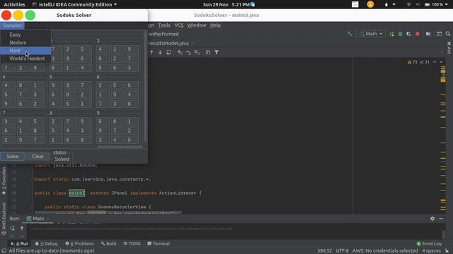 implement sudoku solver java program WITH SOURCE CODE. смотреть онлайн