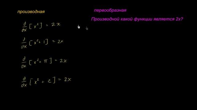 Первообразные и неопределенные интегралы смотреть онлайн