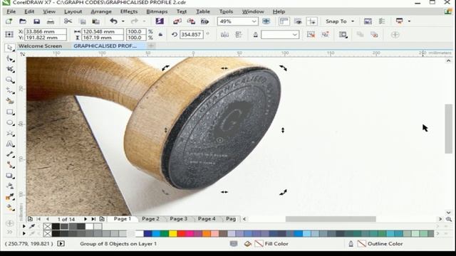 Create Stamp Style Logo Using Rubber Stamp CorelDRAW Mockup смотреть онлайн