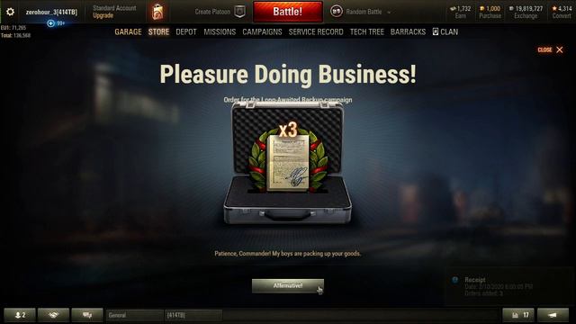 WORLD OF TANKS Black market day 6- ROUND 2 -orders for the long-awaited back up campaign смотреть онлайн