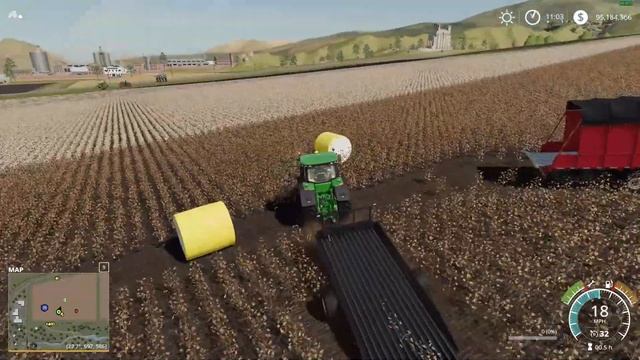 Farming Simulator 19 John Deere Cotton DLC смотреть онлайн