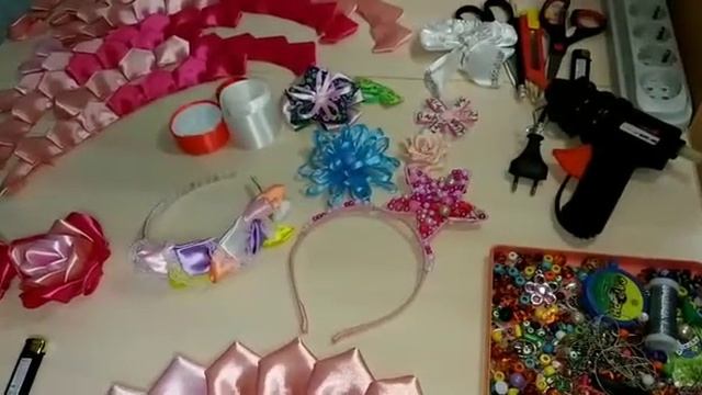 Объемная роза из лент смотреть онлайн