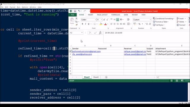 Bulk Email from various Domains || Schedule your Emails || HTML content in Body || Python smtblib смотреть онлайн