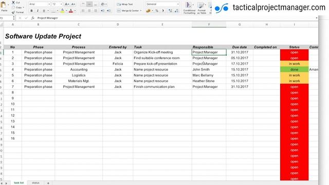 How to track project action items: a template walkthrough смотреть онлайн