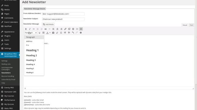 Send Newsletter With Arigato PRO For WordPress