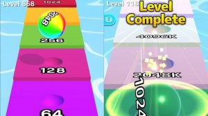 ? BALL RUN 2048 vs BALL RUN INFINITY All Levels Gameplay Walkthrough Android, iOS 3